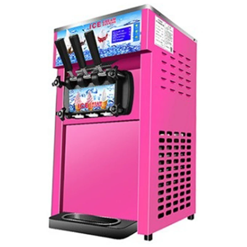 Bestellen ZM-168 Drei Aromen Desktop Eis Maschine Kommerziellen Softeis Maschine Kleine Drei-farbe Eis Maschine