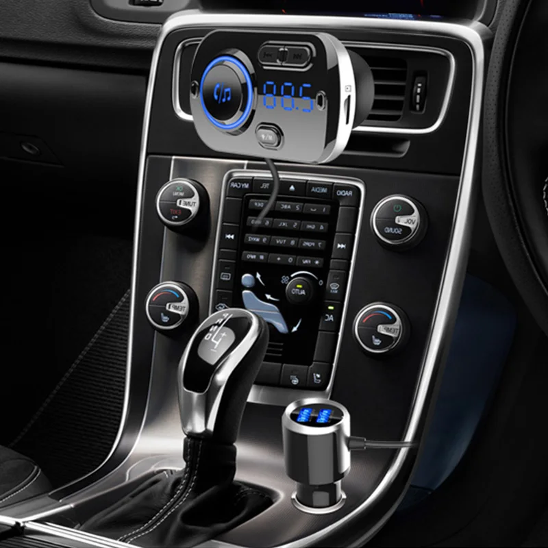 FM-передатчик BC49BQ Bluetooth-совместимое автомобильное зарядное устройство 5 0