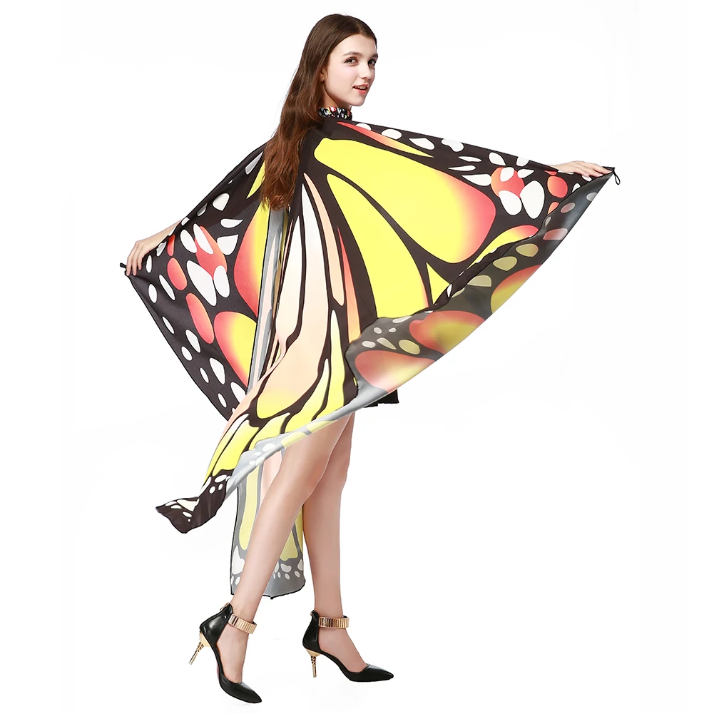 Бабочка крылья пашмины обертывание пончо плащ женский шаль палантин костюм