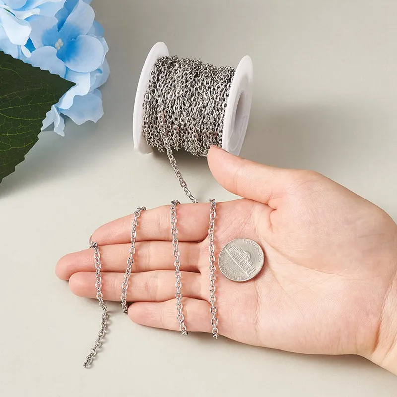 10 м/рулон 304 из нержавеющей стали кабель цепи звено припаянные &quotсделай сам&quot