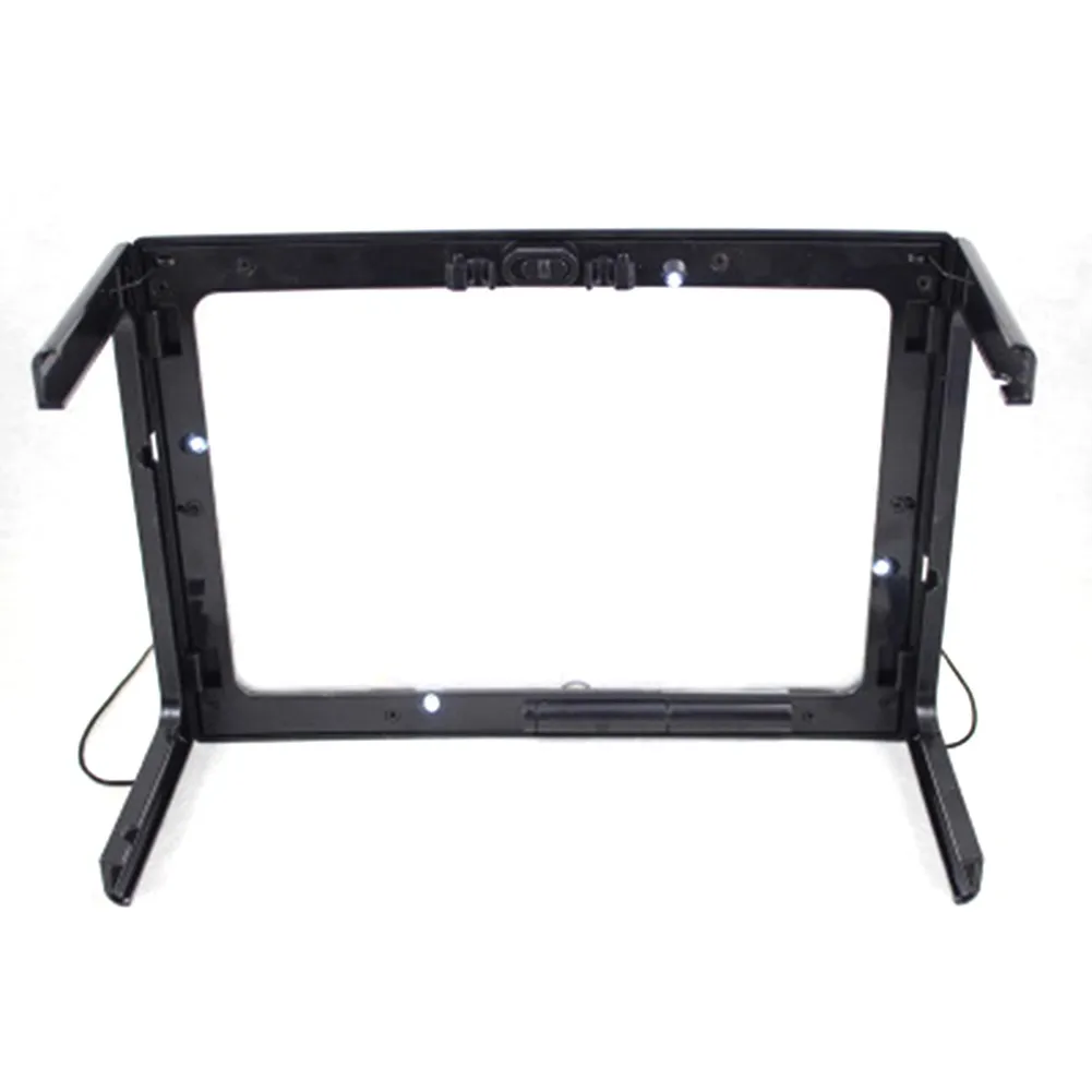 

Tool Magnifier Ultrathin Magnifying Glass 4 LEDs Black Craft For Reading