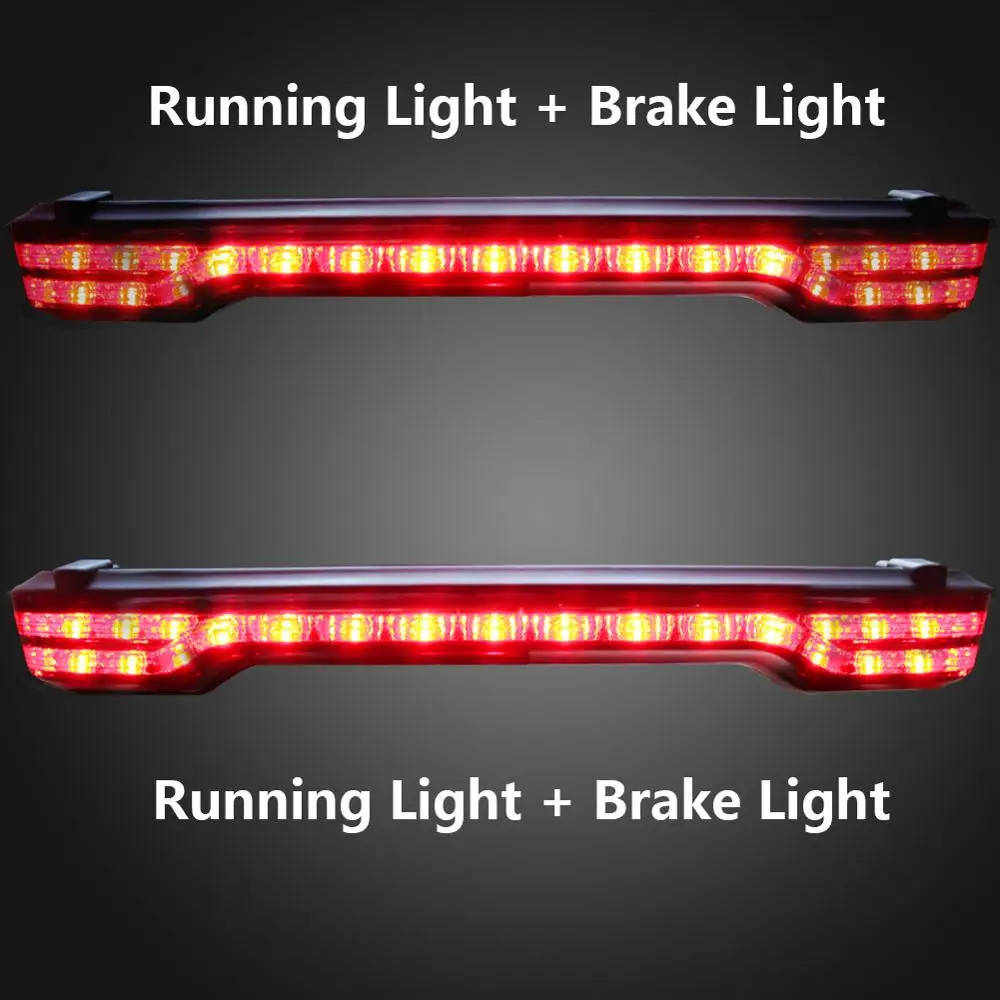 Ретро дымовой мотоцикл тур Пак тормоз поворотный светодиодный задний светильник