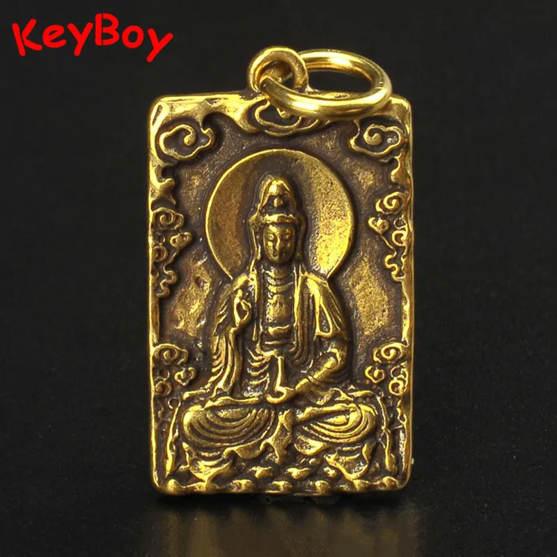Чистые Подвески в виде ярлыка Будды для ожерелий благословение подарки брелоки