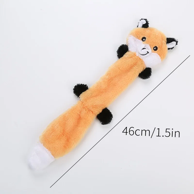 

2021 New cute plush toys squeak pet wolf rabbit animal plush toy dog chew squeaky whistling involved squirrel dog toys