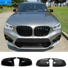 M look Carbon Fiber Mirror Cover for BMW X3 G01 X4 G02 X5 G05 Side Door Rearview Cover Caps 2018 2019 2020+