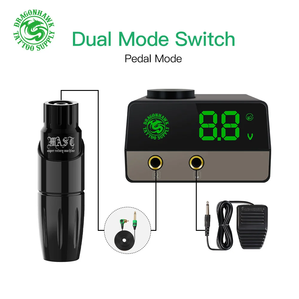 Набор для тату машинки профессиональный комплект перманентного макияжа с ЖК