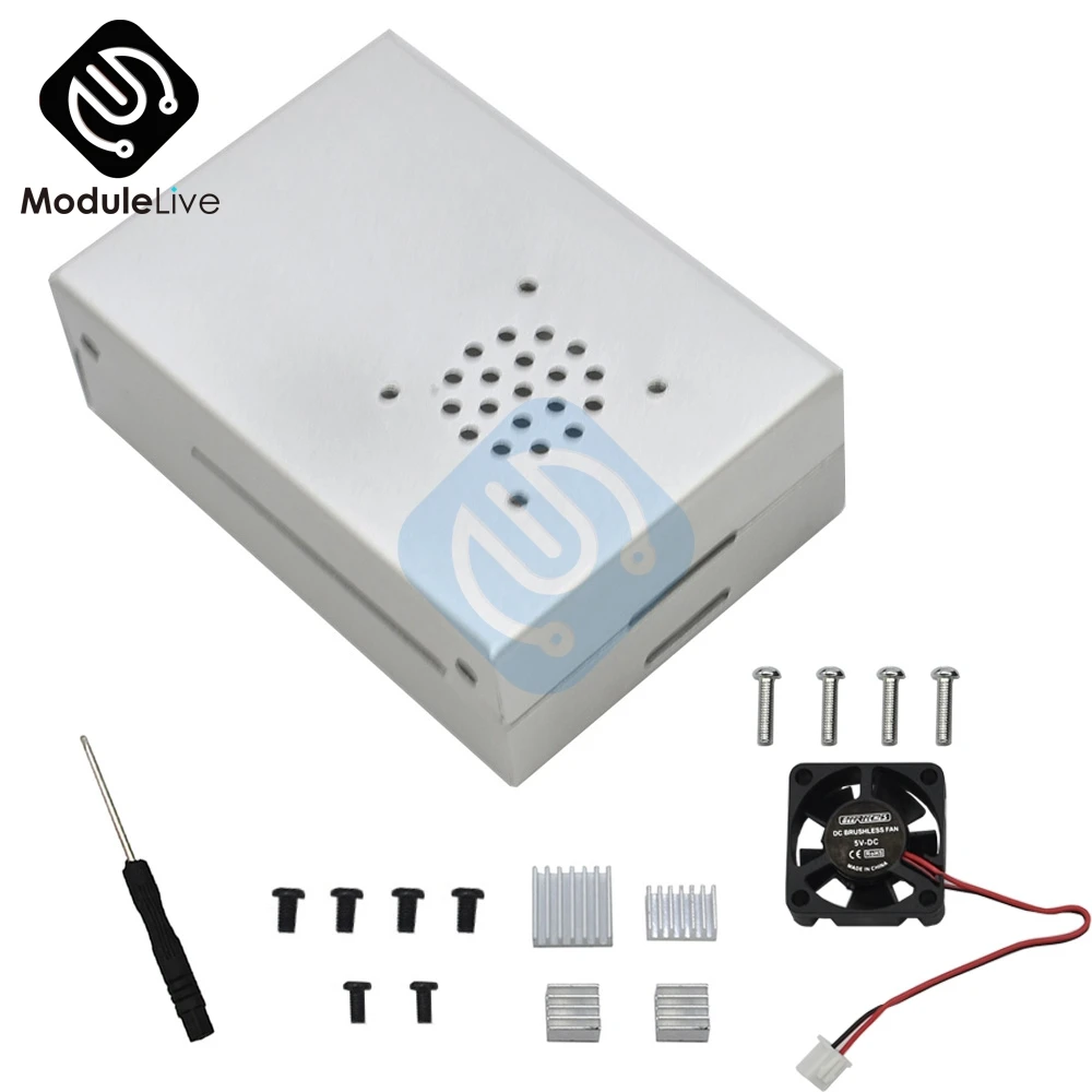Защитный корпус чехол из алюминиевого сплава с охлаждающим вентилятором 4