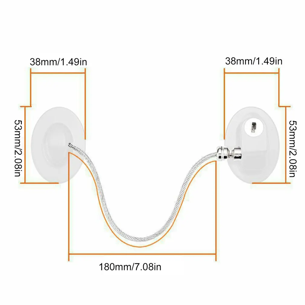 

Home Child Protection Window Lock Safety Limiter Door Lock Drawer Cabinet Lock Punching Free Children Lock
