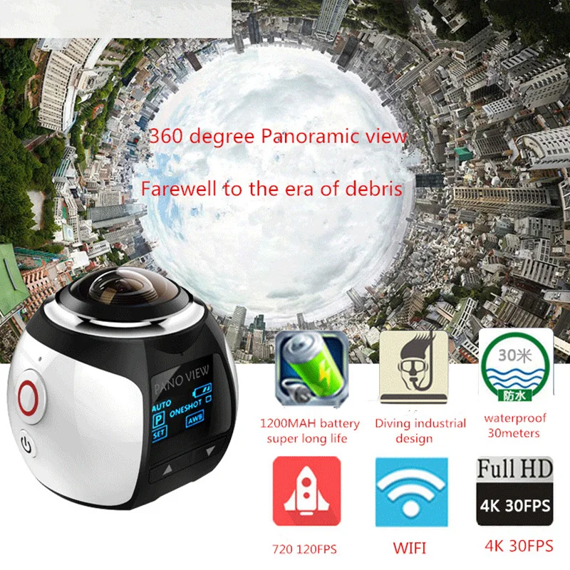 Панорамная камера Cdragon 360 регистратор данных для путешествий VR цифровая