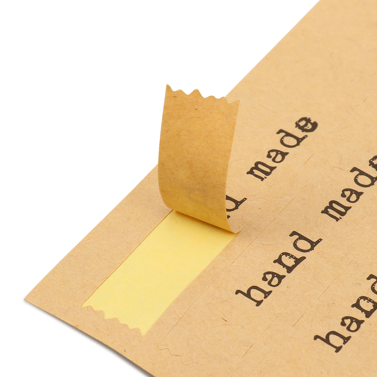 100 шт./лот ручной работы измельченная стильная крафт-бумага клейкая