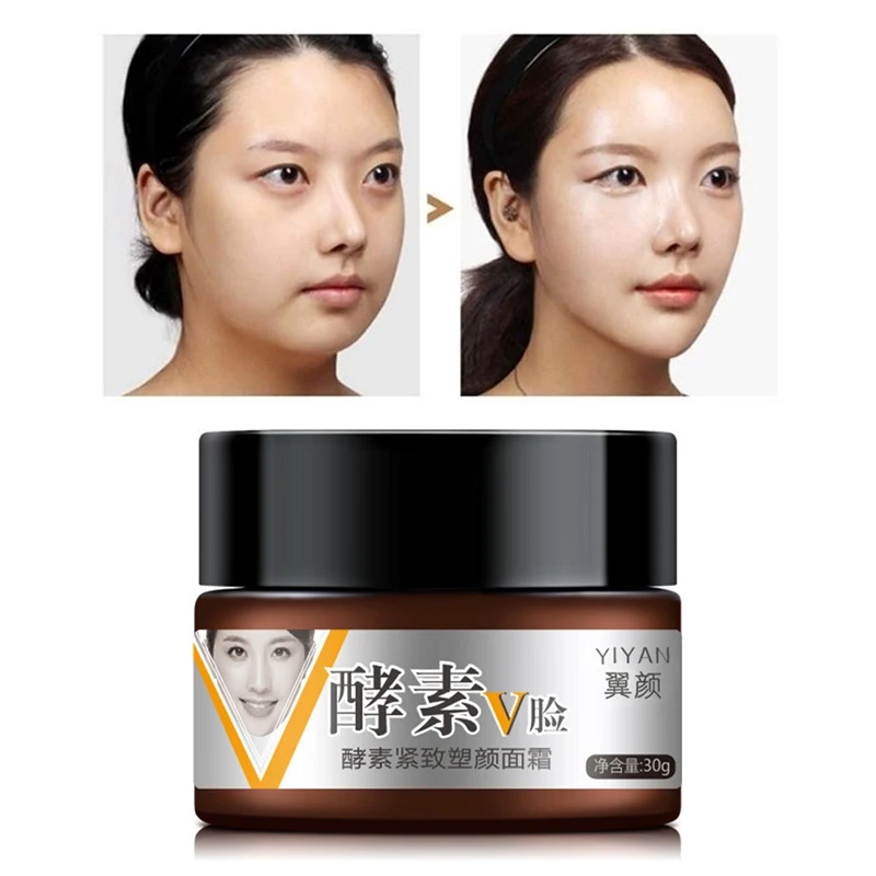 

YIYAN Slimming Face Cream Skin Care Facial Lifting Firm Powerful V-Line Face Enzyme Slimming Cream Fat Burning Moisturizing 30g