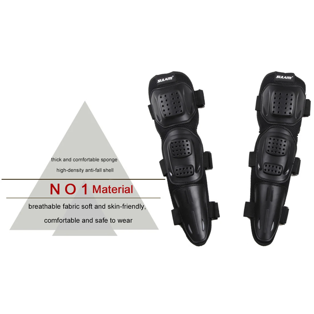 SULAITE 4 шт. наколенники мотоциклетные Ricing Защитное снаряжение для коленей