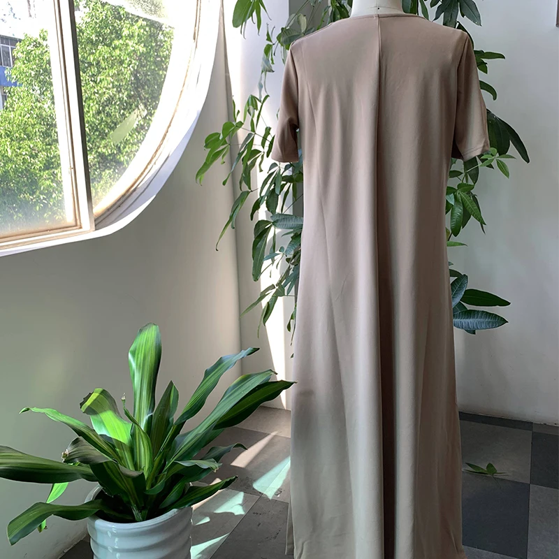 Платье женское длинное ТРАПЕЦИЕВИДНОЕ с V-образным вырезом | Женская одежда