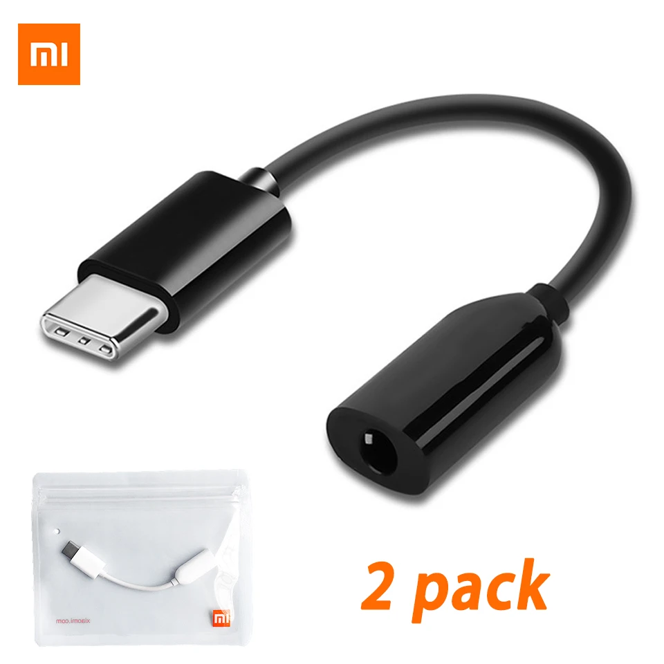Оригинальный аудиокабель Xiaomi с разъемом Usb Type-C на 3 5 мм Aux адаптер для наушников Mi