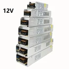 Входной источник питания 110 В, 12 В постоянного тока, 15-220 Вт Светодиодная лента, трансформатор светового ящика, тонкий рекламный светильник 12 В постоянного тока