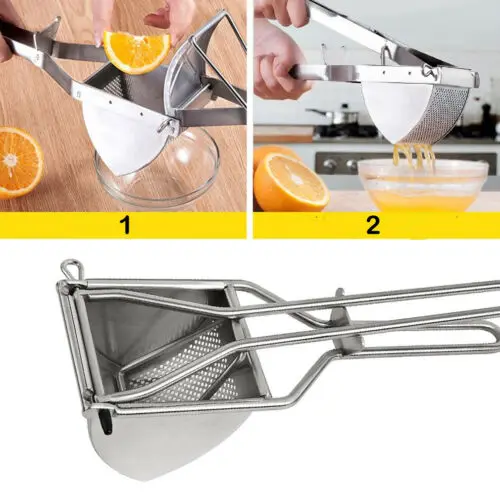 

Stainless steel Manual Slow Masticating Juicer Fruit Vegetable Cold Press Orange Lime Lemon Fruit Juice Extractor Squeezer