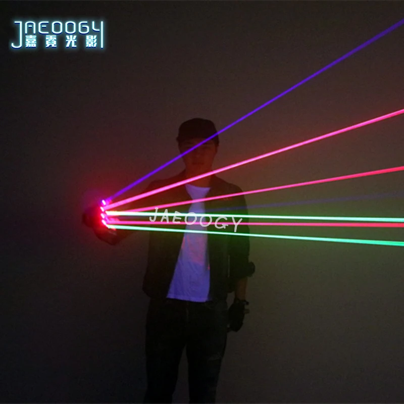 Новое поступление 2020 лазерные перчатки RGB с 7 лазером 2 зеленых + 3 красных