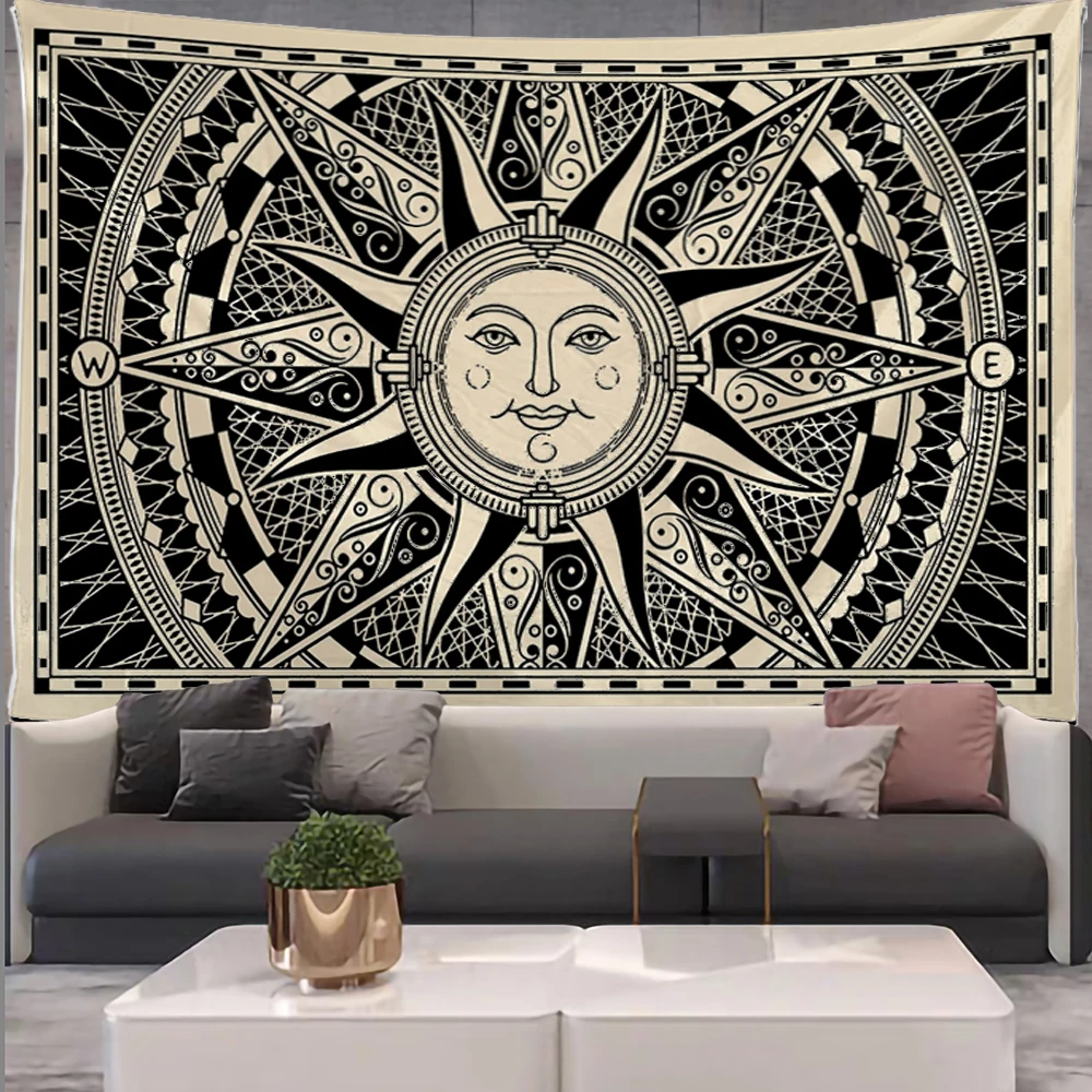 Гобелен Sun гобелен с Луной милый Декор для комнаты Настенный декор в стиле бохо