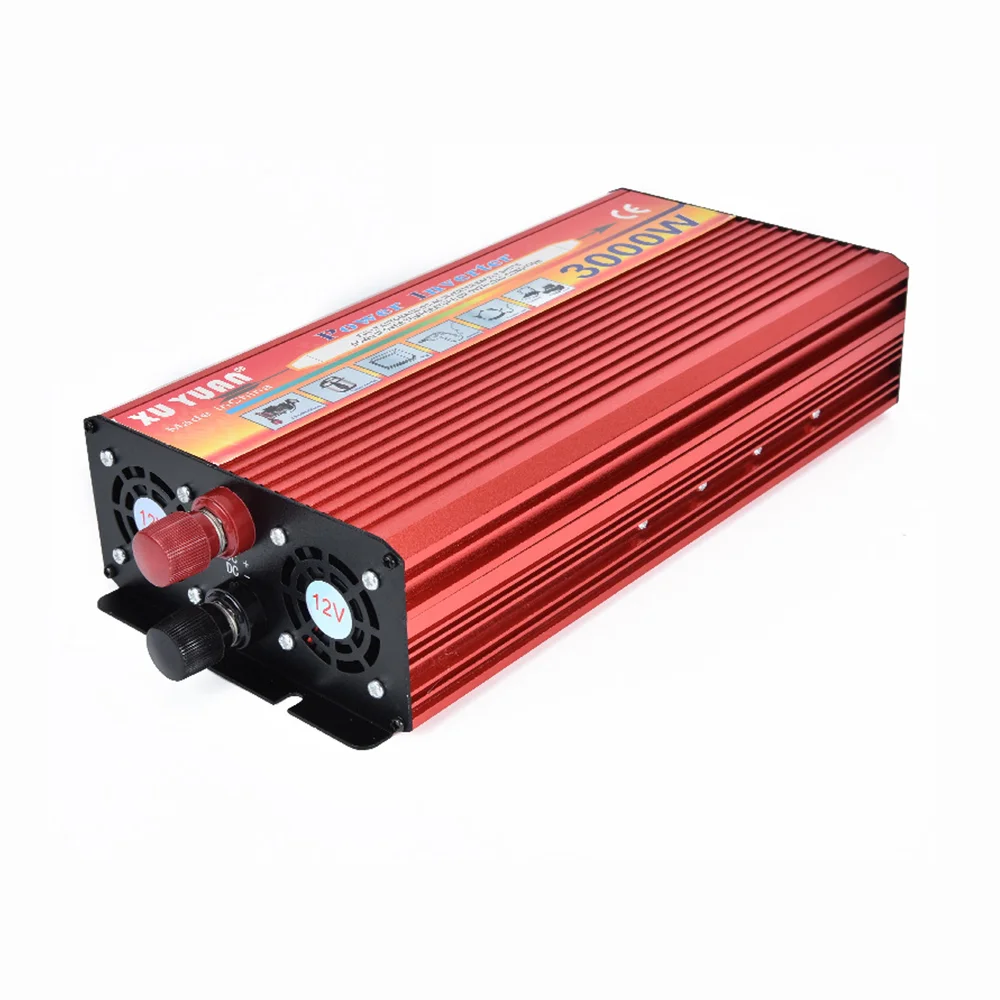 3000 Вт портативный автомобильный инвертор солнечной энергии синусоидальный