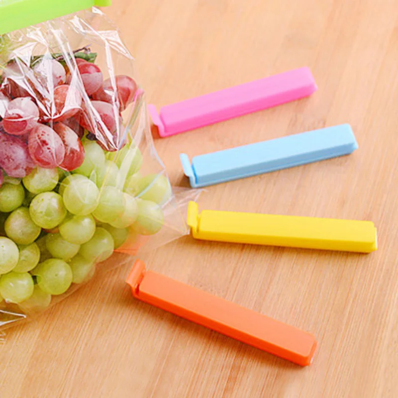 

5pcs/Set Kitchen Accessories Seal Clips Sealing Bag Sealer Food Storage Tool Fruit Snack Preservation Bag Clamp Kitchen Gadget