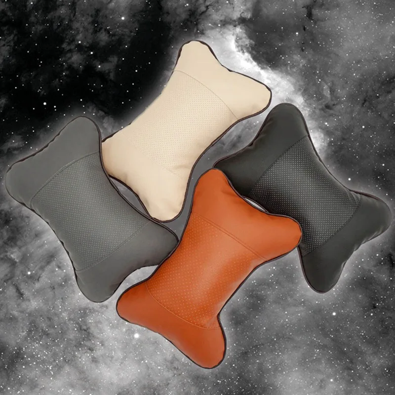 

Подушка на подголовник автомобиля, 1 шт., моющаяся, из искусственной кожи мягкая, Всесезонная, универсальная, 28 х18 см