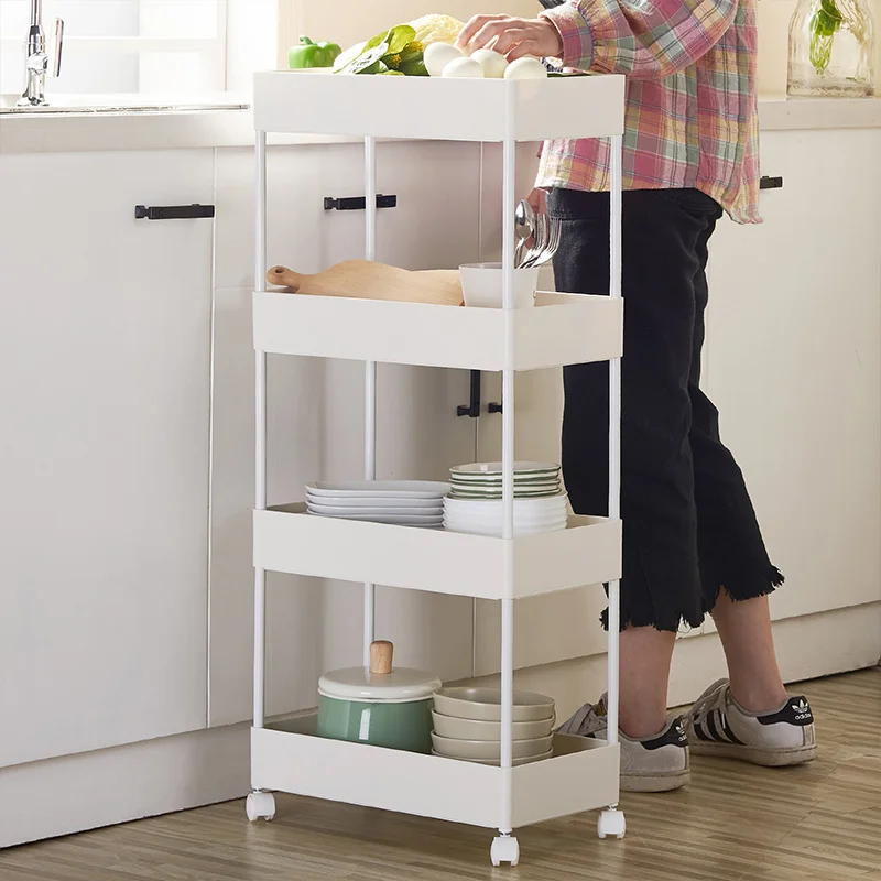

Storage racks floor multi-layer storage rack trolley bed kitchen bedroom bathroom beauty salon mobile storage