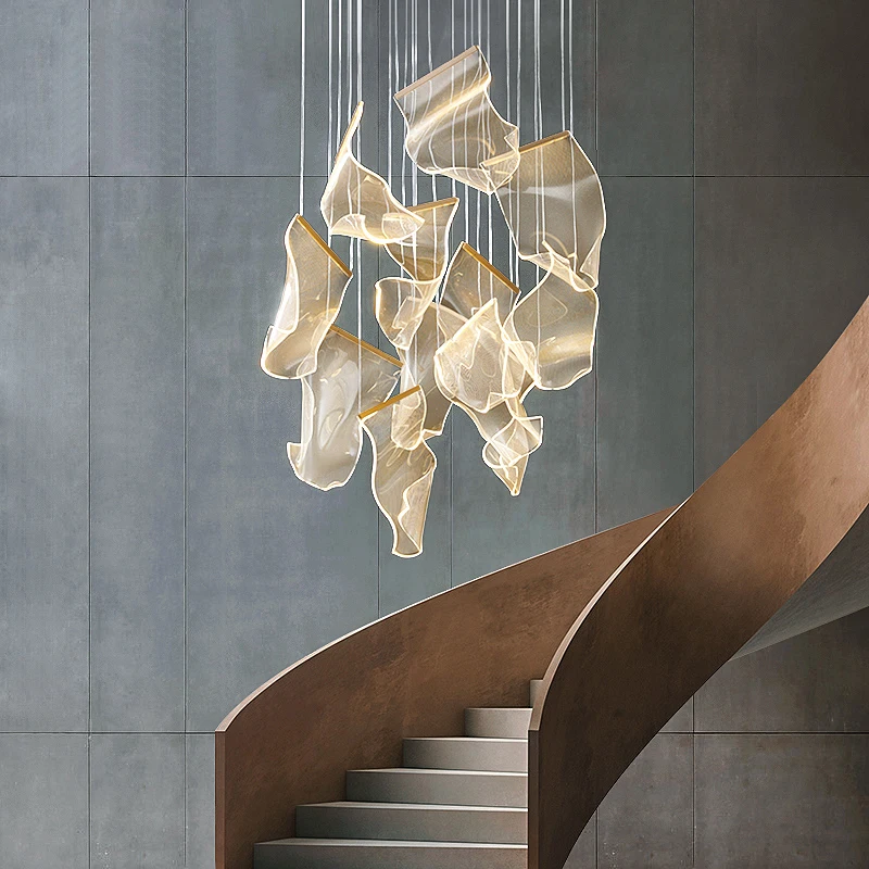 

Nordic Luxury LED Pendant Lights for Villa Living Room Hotel Personality Clothing Store Hanging Lamp Home Decor Light Fixtures