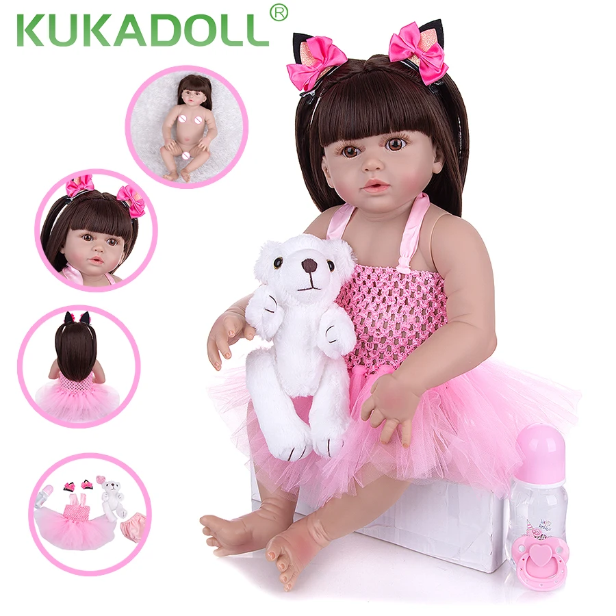 

Кукла-младенец из силикона и винила, 23 дюйма