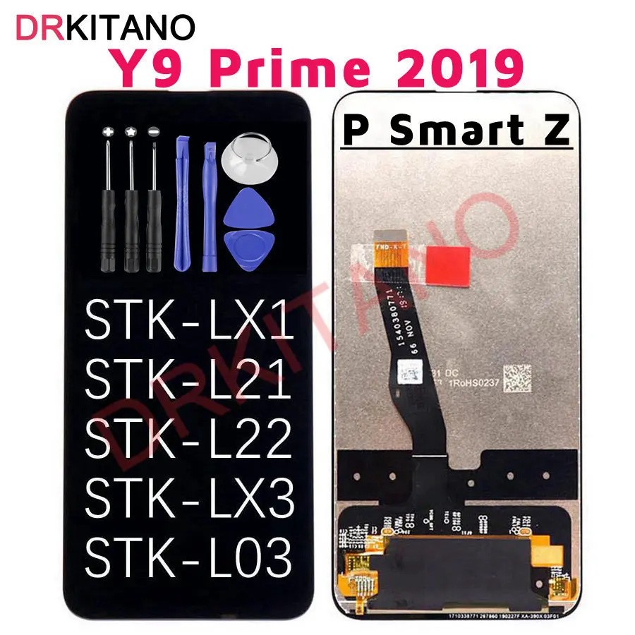 Для huawei P Smart Z ЖК-дисплей Дисплей Сенсорный экран Y9 Prime Замена STK-LX1 STK-L22 STK-LX3 для huawei P Smart Z ЖК-дисплей Экран