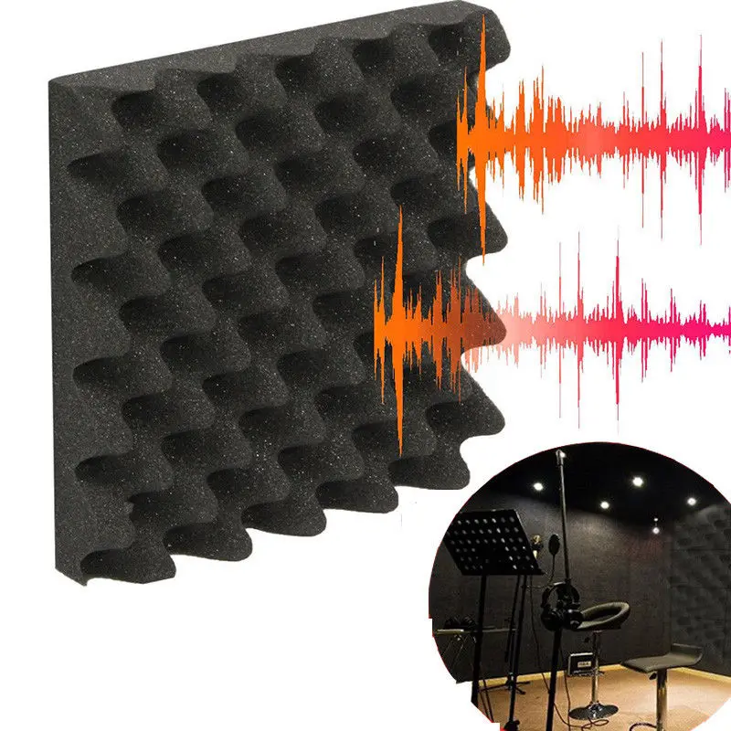 

1PCS 50X50X3.5CM Soundproofing Acoustic Foam Tiles Noise Sound-Absorbing Sound Treatment Studio Room Absorption Tiles Foam