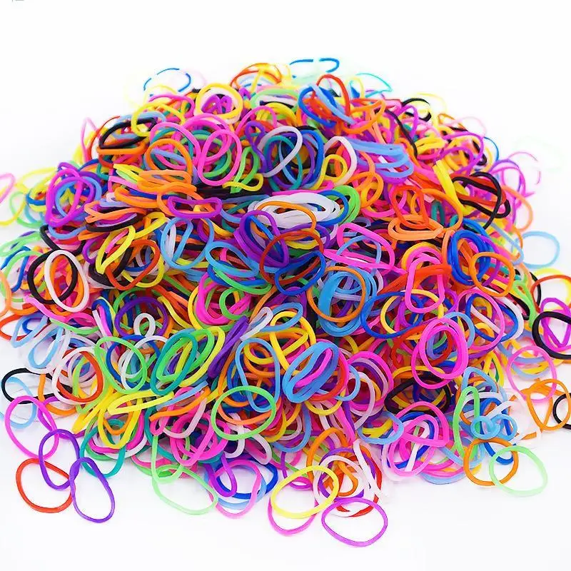 

2019 Hot Diy Toys Rubber Bands Bracelet For Kids Or Hair Rubber Loom Bands Refill Rubber Band Make Woven Bracelet DIY Gift