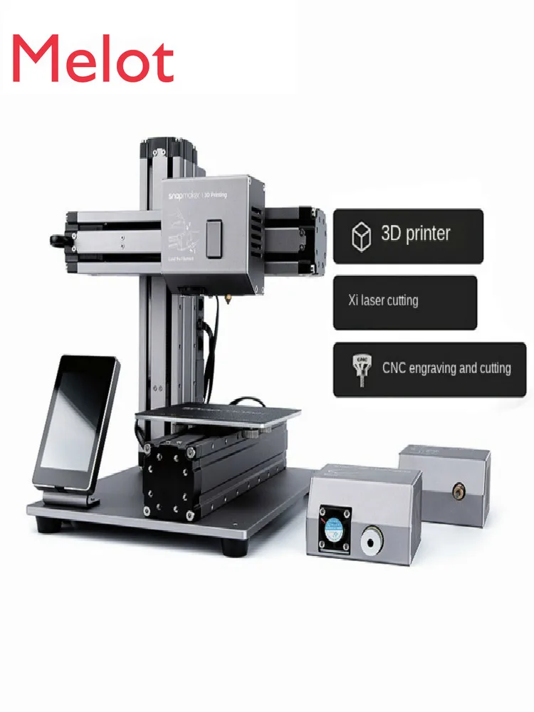 3D-печать лазерная резка с ЧПУ многофункциональный трехкомпонентный 3D-принтер