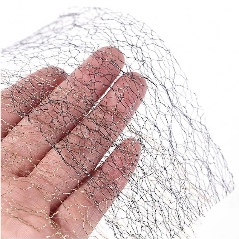 1 упаковка 3d наклейка для ногтей в виде сетки Золотая/Серебристая клейкая лента