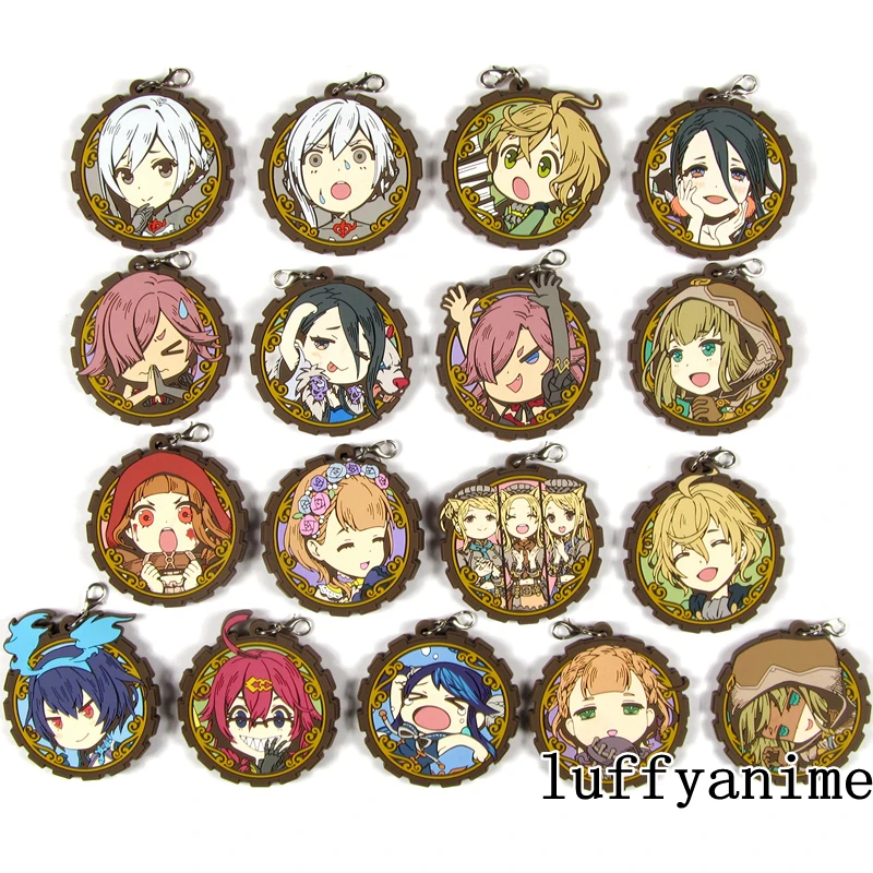 Резиновая подвеска Sinoalice в виде талисмана красная капота Kaguya Dorothy Hansel Gretel Briar Rose