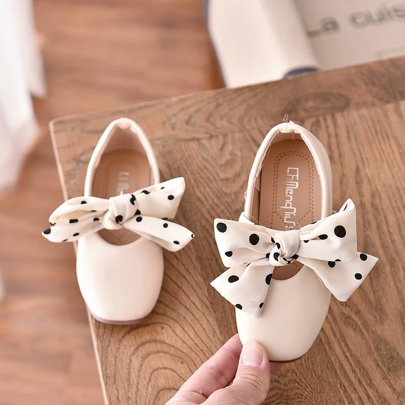 

Children Princess Dance Shoes Kids Girl Dress Party Shoes Flats Casual Single dot Soft Slip-on 2020 Fashion size 21-36