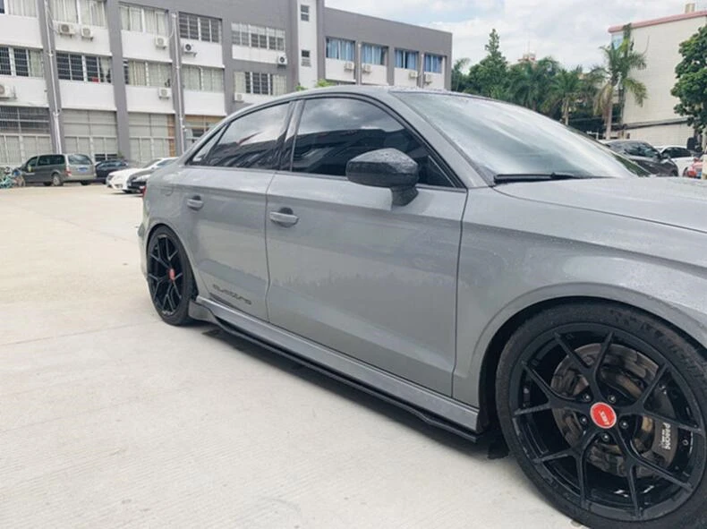 Комплект боковых юбки из углеродного волокна разветвители для губ отделочный