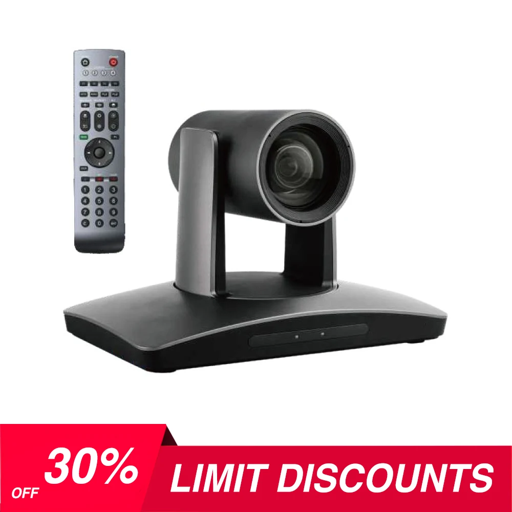 

1080P 12x Optical Zoom Room Tracking Camera USB3.0 Video Conference PTZ Camera IR Remote Control Compatible Supports UVC VISCA