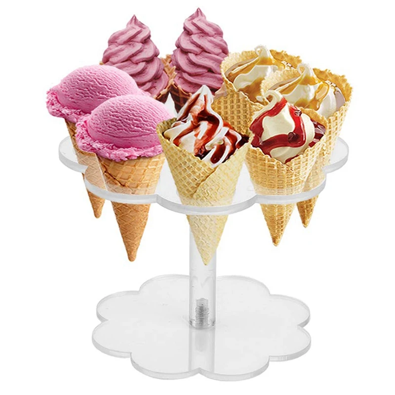 Съемный 8 отверстий акриловый держатель для мороженого|Формы тортов| |