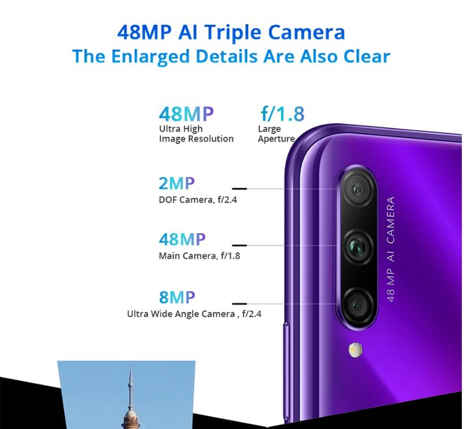 Смартфон Honor 9X pro 8G 128G Honor 9X pro Kirin 810 Octa Core 48MP фронтальная камера 16MP 4000mAh