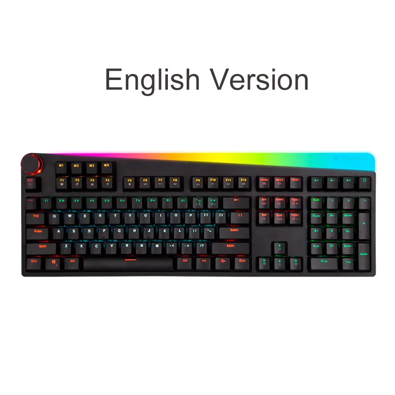 Olive Русская/английская модель игровая механическая клавиатура RGB с подсветкой 112 клавиш оптическая ось USB Проводная клавиатура для компьютерного геймера - Цвет: Olive