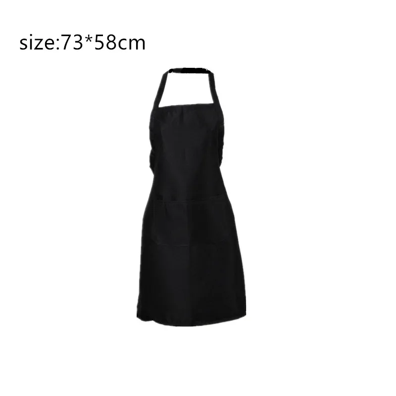 1 шт. чистый цвет 63x70 см полиэстер Классический дизайн Рабочий Фартук Кухонный с
