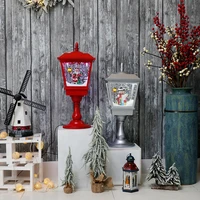christmas decorations falling snow music lamps mall stores home decorations