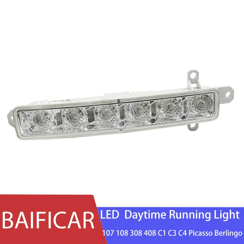 Baifar подлинный дневной ходовой свет DRL 9812662280 для peugeot 107 108 308 408 Citroen C1 C3 C4 Picasso Berlingo