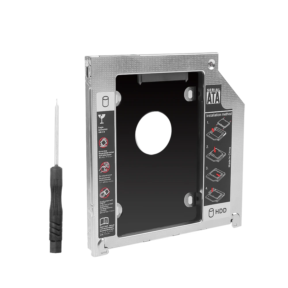 Алюминиевый корпус kebidu для жесткого диска SATA 3 0 2 9 5 мм Optibay Macbook Pro 13 15 17 дюймов