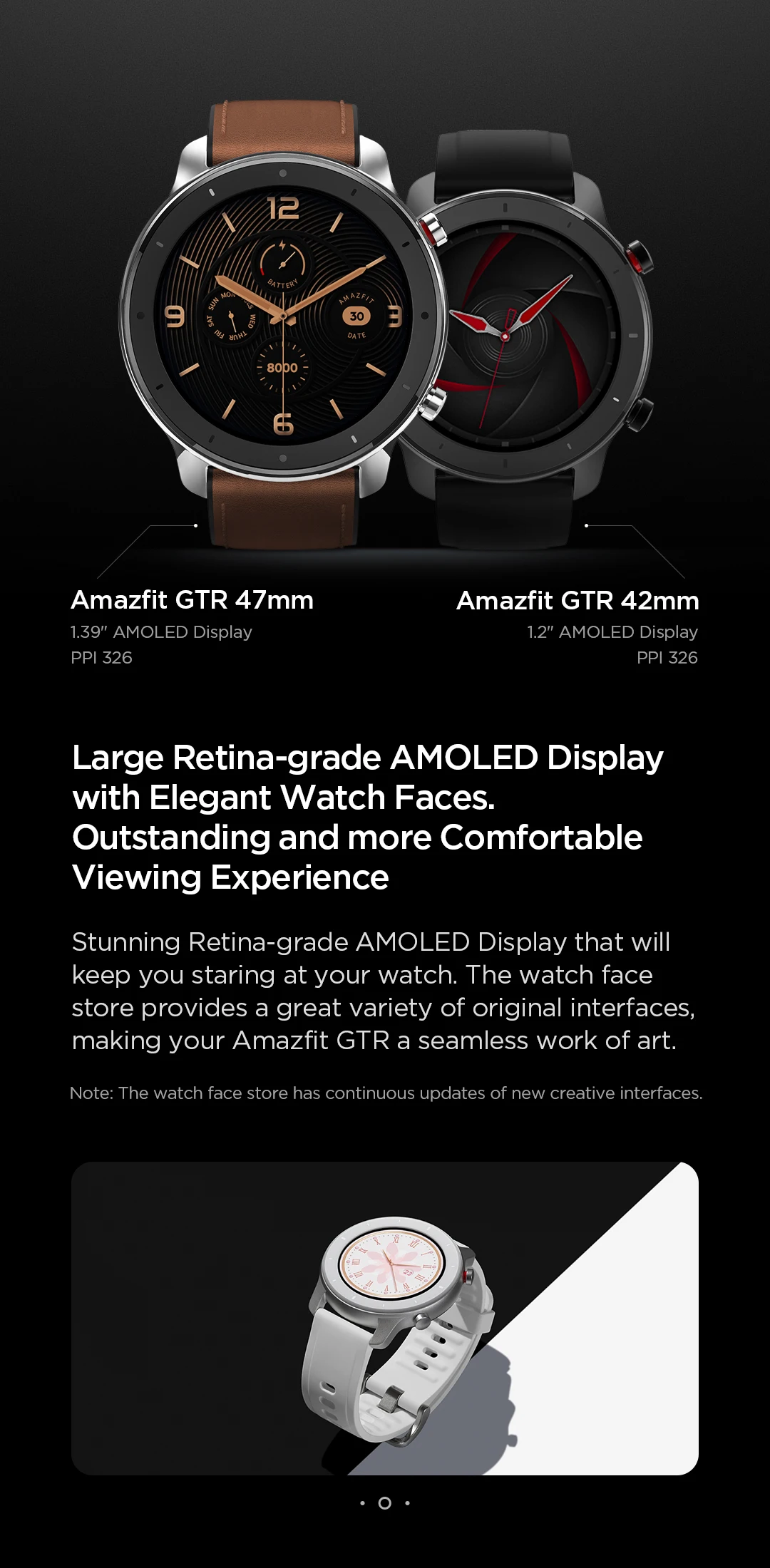 Глобальная версия, Новые смарт-часы Amazfit GTR 42 мм, 5ATM, умные часы, 12 дней, батарея, управление музыкой, для Xiaomi, Android, IOS