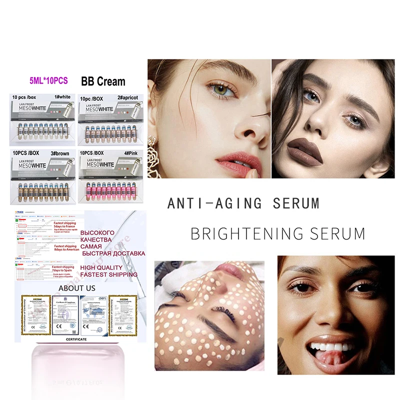 10 шт. корейская косметика Stayve Glow BB крем ампулы сыворотка MesoWhite осветляющая для