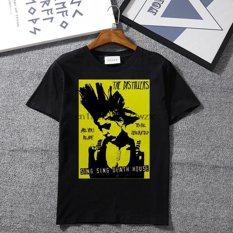 Футболка с дистиллятором винтажный стиль панк футболка рок группой размер S