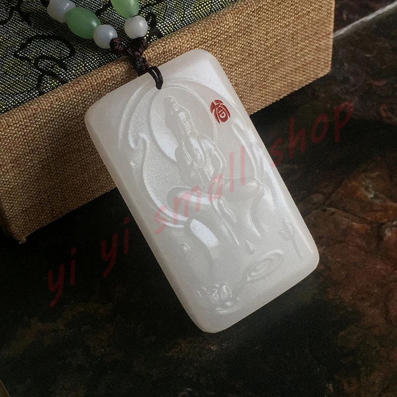 Taoist Products Hetian green jade true shape map of the five Mountain талисман подвеска чтобы защитить злых