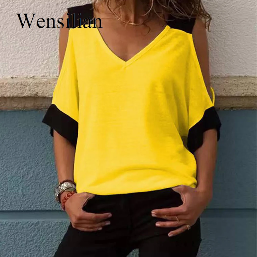 Женская летняя футболка с коротким рукавом повседневные топы футболки