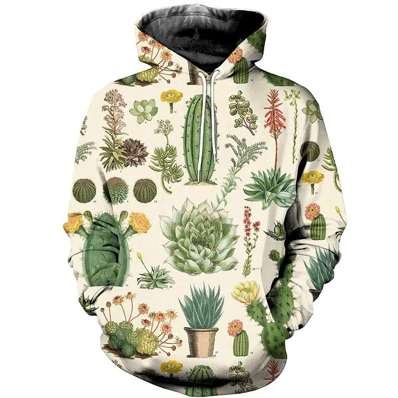 

Exquisite cactus 3D men's and women's printed zipper shirt casual Sweatshirt fashion street hip hop Hoodie -- uuu